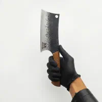 ساطور قصابی و آشپزخانه با قلاف چرمی (خوش دست)