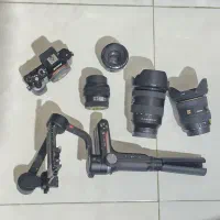 دوربینA7+گیمبال ویبل اس+لنز۲۴.۱۰۵و۲۸.۶۰سونی