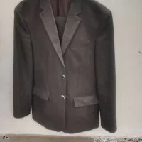 کت و شلوار قهوه ای