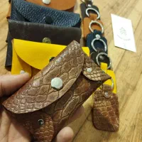 ست جاکارتی و جاکلیدی مینیمال تمام چرم اقتصادی