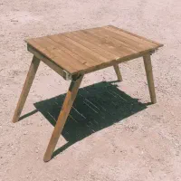 میز کمپینگ چوبی تاشو