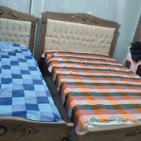 فروش دو عدد تخت تک نفره با خوشخواب فنری