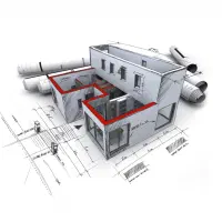 نقشه معماری ساختمان