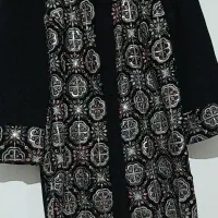 مانتوسوزندوزی حریرپوست ماری۷عدد