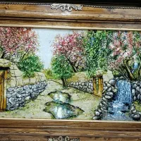 تابلوفرش دستبافت کوچه باغ/فروش نقد و اقساط