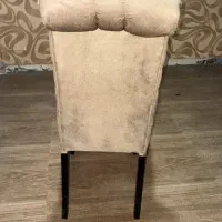 ۴ عدد صندلی تکی نقره ای مخمل