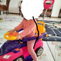 ماشین اسباب بازی چهار چرخ صورتی
