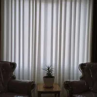 پرده حریر نو بدون پشت پرده ای طول و عرض ۳