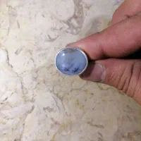 انگشتر نقره نگین شجر اصل