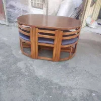ناهارخوری کم جاچوب و فلز فورتیک 6نفر