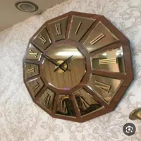 ساعت چوب و ایینه