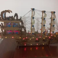 کشتی چوبی بزرگ