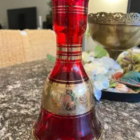 فروش کوزه قلیون یاقوتی کریستال چک قدیمی
