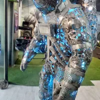 مجسمه فلزی فضانورد|مجسمه، تندیس، ماکت|کرج, شاهین‌ویلا|دیوار