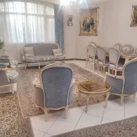 مبل استیل هفت نفره به همراه میز ناهارخوری هشت نفره