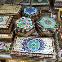 انواع جعبه جواهرات چوب و خاتم اصفهان