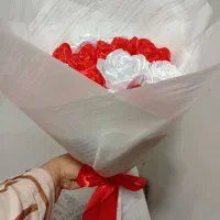 دسته گل روبانی