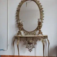 آیینه کنسول به همراه دوعددشمعدان
