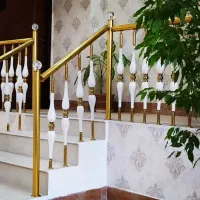 کف پله ،کابین دوش،نرده استیل،نرده شیشه ایی،