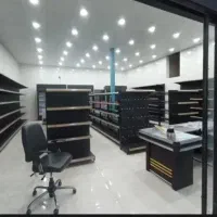 قفسه دیواری وسط /لیبل خور و ساده