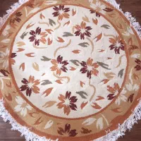 فرش ماشینی گرد خوش نقشه