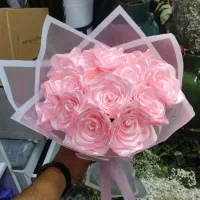 دسته گل روبانی لاکچری مناسب هدیه