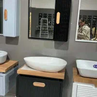 روشویی کابینتی مدل روما / PVC ضدآب / داشبوردی