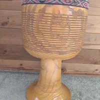 تنبک شیرانی دهانه بزرگ طرح دار