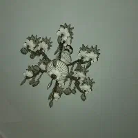 لوستر سرامیکی وبرنجی 6شاخه و12شعله