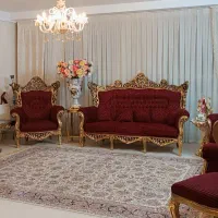 مبل سلطنتی 9نفره درباری منبط کاری