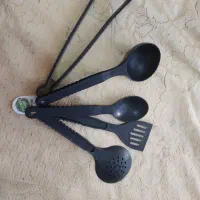 کفگیروملاقه و انبرتفلون نو