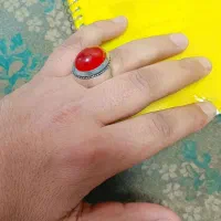 انگشتر عقیق رکاب فیلی