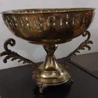 کاسه میوه خوری پایه دار جنس برنج
