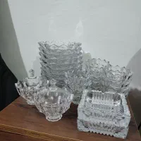 پیش دستی و پیاله کریستال