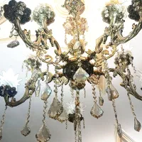 فروش لوستر برنجی و ساعت