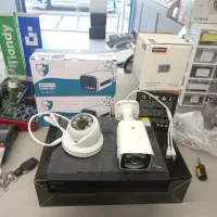 پک ۲عدد دوربین فلزی شبرنگی ودستگاه روی موبایل فعال