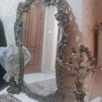 اینه شمعدان برنز