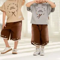 تیشرت و شلوارک کتان گلدوزی