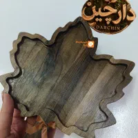سینی چوبی طرح برگ