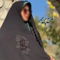 چادر مشکی عبایی جده گلدوزی زنانه کد vbh6578