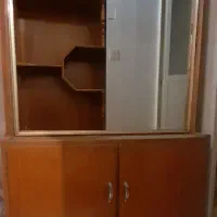 کمد ایستاده چوبی تمام آینه دار