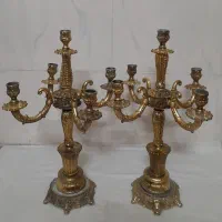 یک جفت شمعدانی قدیمی