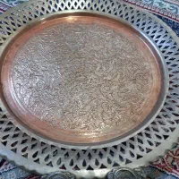 سینی چای مسی قدیمی