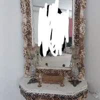 آینه و کنسول شمعدانی