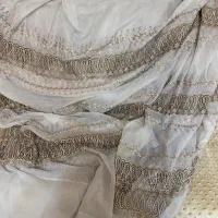 پرده گیپور با شال وزیر پرده در حد نو