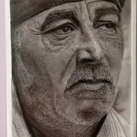 طراحی چهره سیاه قلم(هایپررئال)