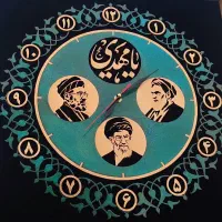 تابلو ساعت ولایت - معرق مس
