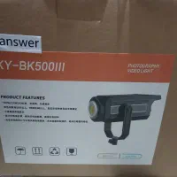 ویدئو لایت مدل KY BK500W  همراه با سه پایه فلزی
