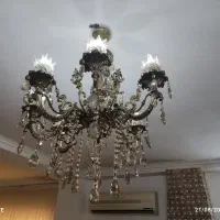۳عدد لوستر سنگین برنز سالم