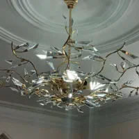 ۲عدد لوستر با ۳ تا دیوارکوب روشنایی